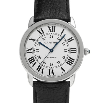 Cartier Rondo Solo De Cartier 36Mm Wsrn0021 Silver Unisex Used Watch #61130