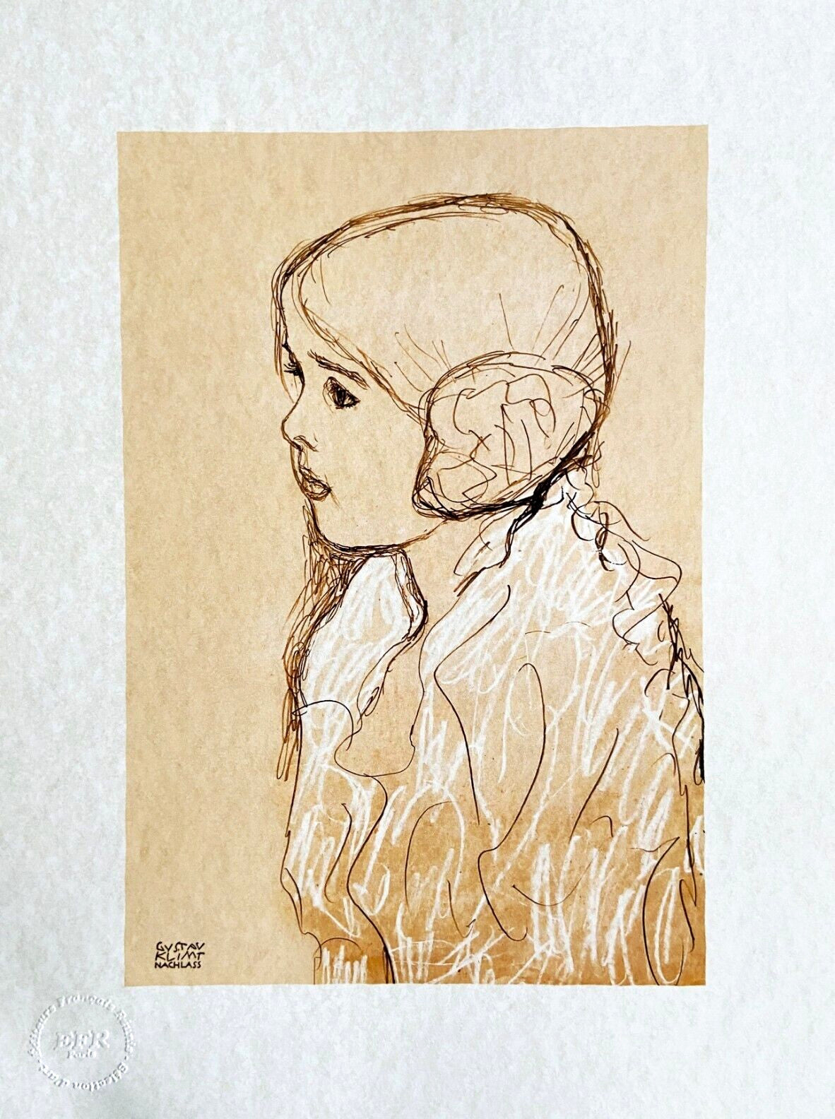 Gustav Klimt Lithograph Coa Hand Numbered Signed Op Limited