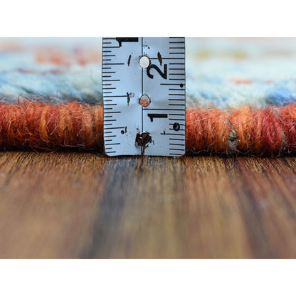 Rug 5'8"x7'9" Hand Made Tribal Design Pure Wool Colorful Afghan Village