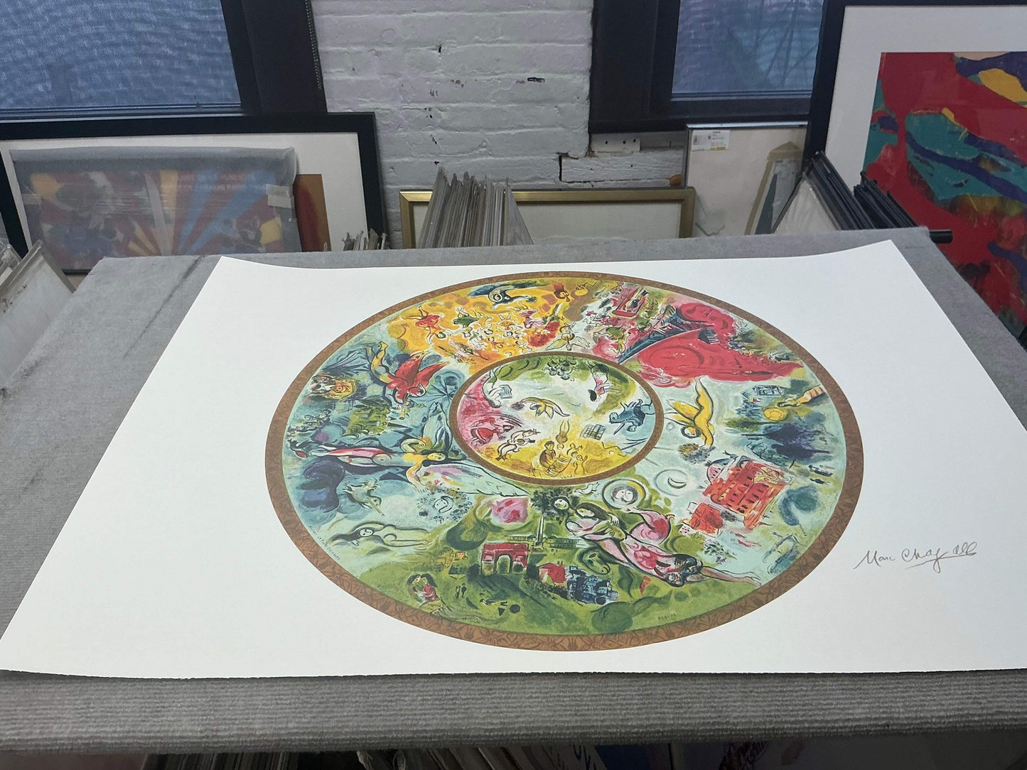 Marc Chagall Paris Opera Ceiling " Poster Modernism Green Yello