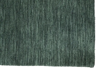 Handmade Dark Green Gabbeh Modern Rug Tribal