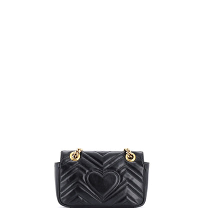 Gucci Gg Marmont Flap Bag Matelasse Leather Small