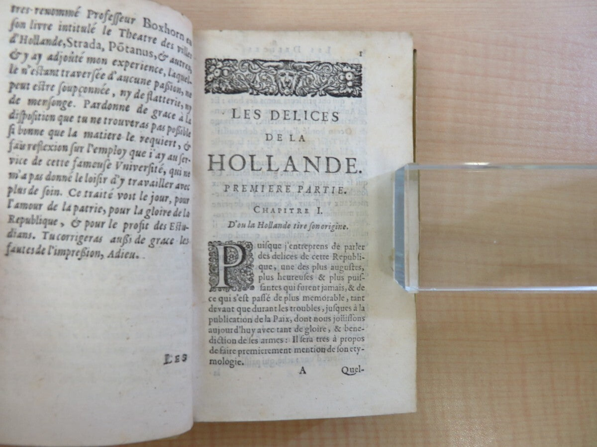 Jean-Nicolas De Parival ?Les Delices De La Hollande?, 1662, First Edition