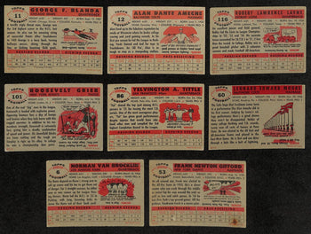 1956 Topps Football Card Complete Set (1-120)