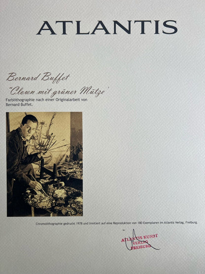 Bernard Buffet Lithograph Certified Coa Signed In