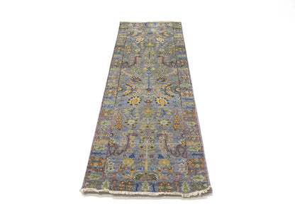 Handmade Tree Of Life Floral Runner Rug Oushak