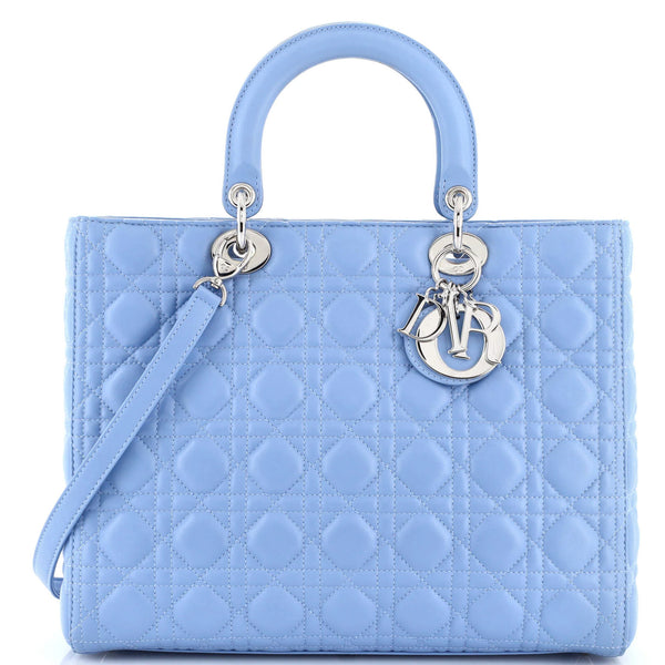 Christian Dior Lady Dior Bag Cannage Quilt Lambskin Large