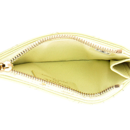 Chanel Flap Zip Card Holder Quilted Caviar