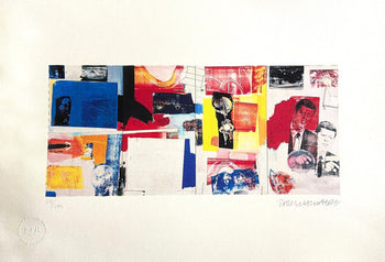 Robert Rauschenberg Lithograph Coa Numbered Stamp