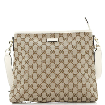 Gucci Flat Messenger Bag Gg Canvas Medium