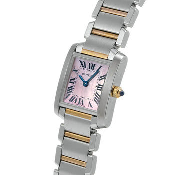 Cartier Tank Franaise Sm W51027Q4 Pink Ladies Used Watch #21218