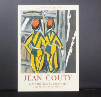 Jean Couty Lithograph, Mourlot Paris Exposition, Signed, France Print Poster