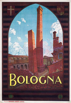 Bologna By Trematore 1930 Vintage Original Italian Poster Italian Railways Rare