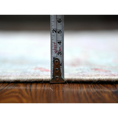 2'10"X11'6" Dust Storm Pink Angora Oushak Runner Oriental Rug