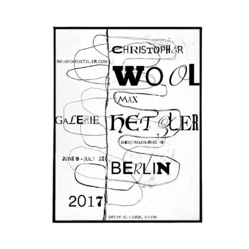 5cm x 67 cm - Christopher Wool 2017 solo exhibition poster 86