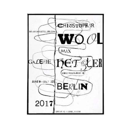 5cm x 67 cm - Christopher Wool 2017 solo exhibition poster 86