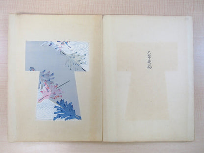 Tameji Ueno Kimono Design Woodblock Prints Book Japan Beautiful Artbook