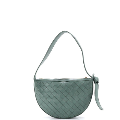 Bottega Veneta Sunrise Shoulder Bag Intrecciato Leather Mini
