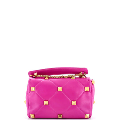 Valentino Garavani Roman Stud Flap Bag Quilted Leather Large