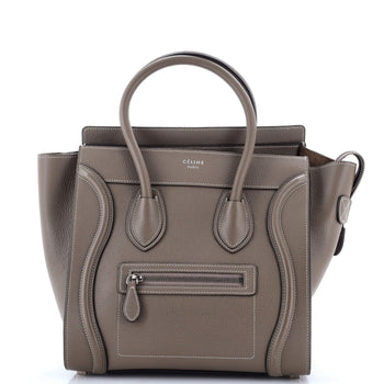 Celine Luggage Bag Grainy Leather Micro