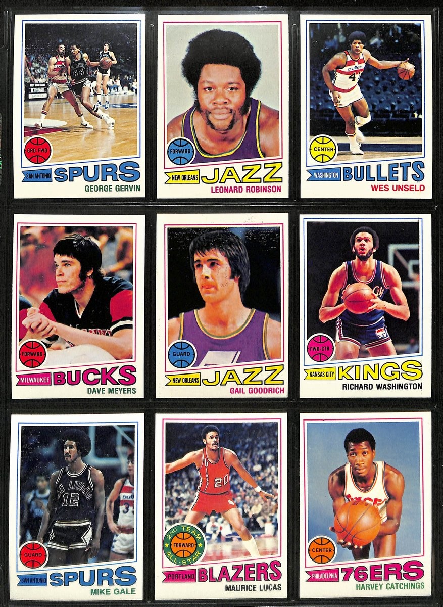 1977-78 Topps Basketball Complete Set (132) Parish Rc Dantley Rc Erving 199067
