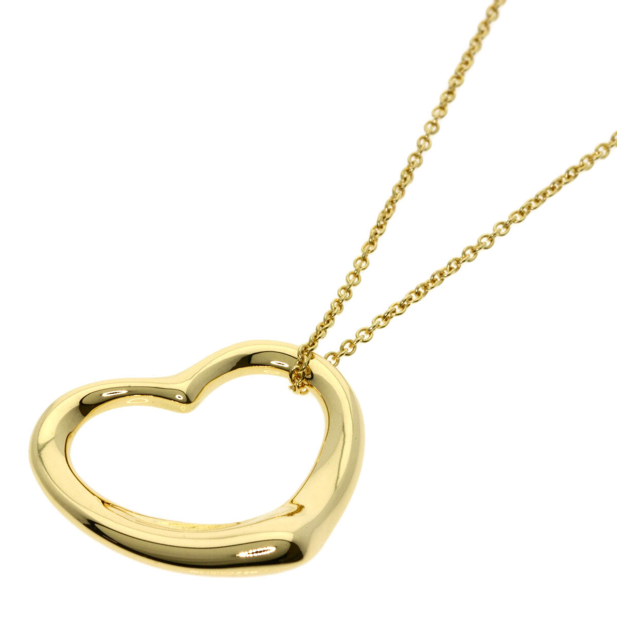 Tiffany&Co.   Necklace Open Heart K18 Yellow Gold