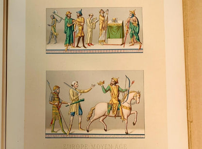 Le Costume Historique Europe I By Racinet - 19Thc French Lithograph Costume Book