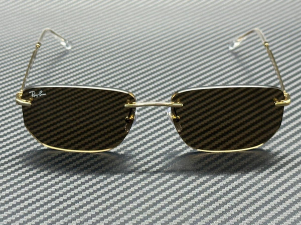 Gold Brown Arista Ray Ban RB3768 Sunglasses 73 001 56 mm Unisex Dark