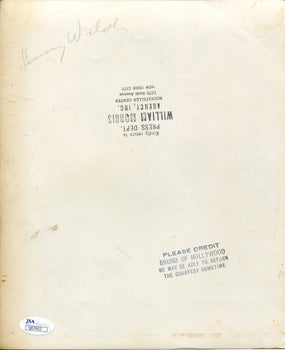 Sammy Walsh Autographed Original Photo (Jsa)