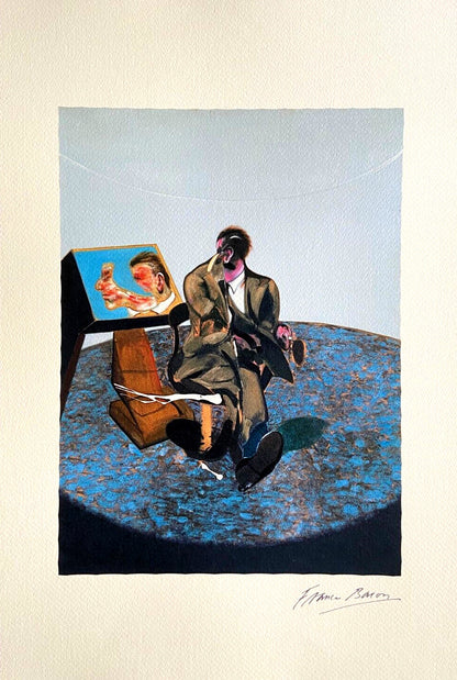 Francis Bacon Lithograph "Portrait Of George Dyer In The Mirror" Coa Met Museum