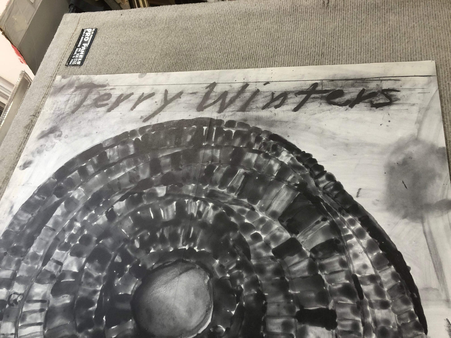 Terry Winters Untitled " Offset Lithograph Contemporary Black