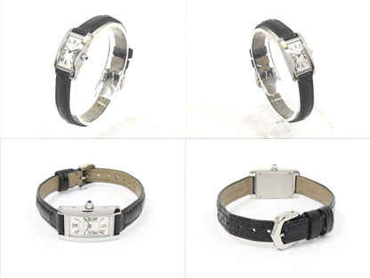 Cartier Wsta0032 Tank Amricaine Mini Japan Le Leather Strap Quartz