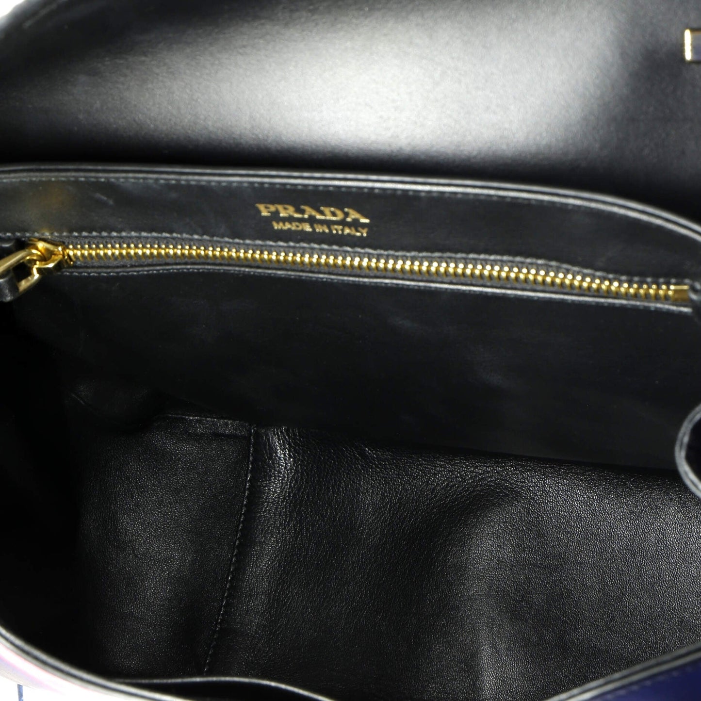 Prada Sidonie Top Handle Bag Printed Leather Large