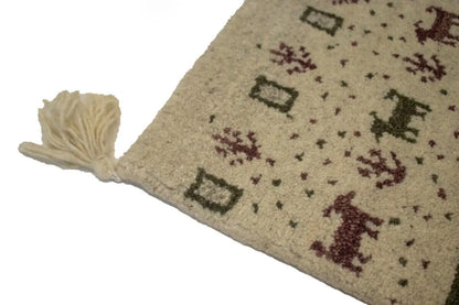 2X3 ft Pair of Hand-Knotted Tribal Plush Gabbeh
