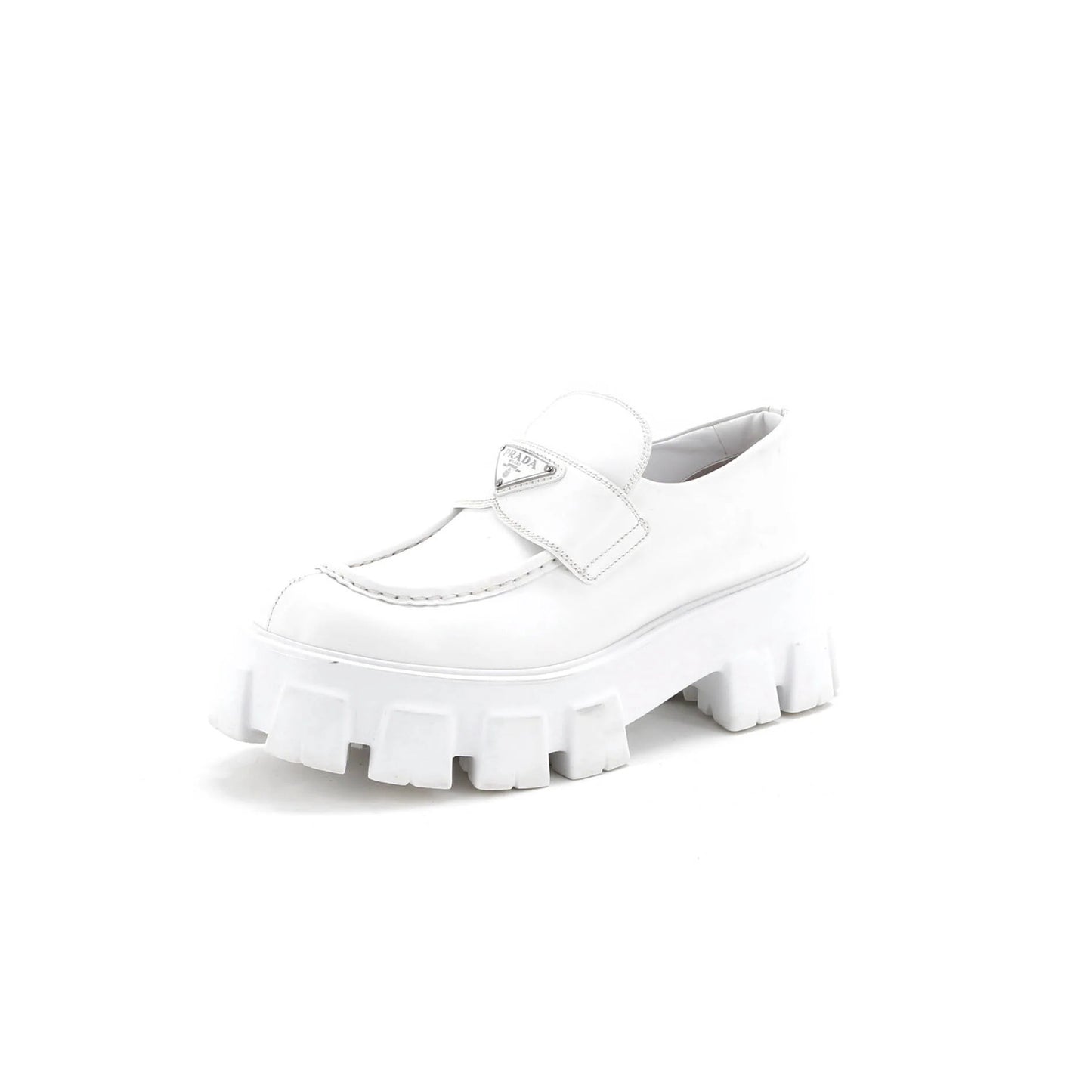 Prada Women'S Monolith Loafers Leather