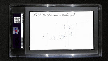 Todd Mcfarlane Signed/Autographed Index Card Cartoonist Psa/Dna 193838