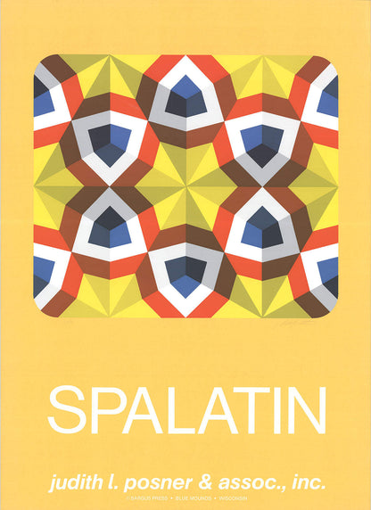 Marko Spalatin Kaleidoscope Signed " Serigraph Contemporary Yellow
