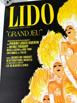 Lido By Rene Gruau Grand Jeu With The Bluebell Girl Paris Champs Delysee