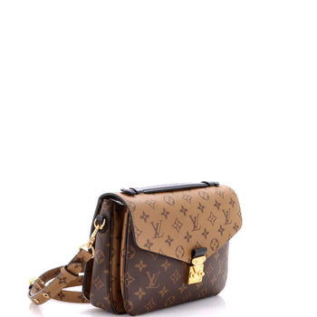 Canvas Louis Vuitton Pochette Metis Reverse Monogram