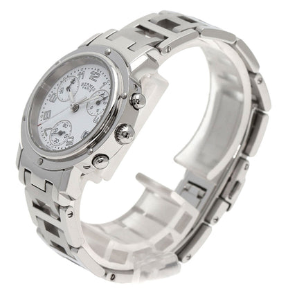 Hermes Clipper Chronograph New Buckle Watches Cl1.310 Stainless Steel/Stainl...