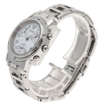 Hermes Clipper Chronograph New Buckle Watches Cl1.310 Stainless Steel/Stainl...