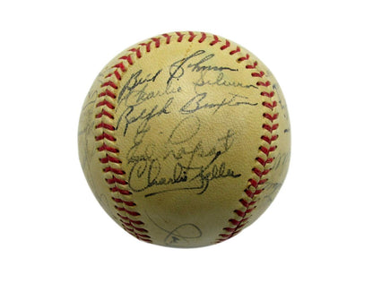 1949 Yankees Oal Team Signed Baseball (24) Ws Champ Hofer Berra/Mize/Rizzuto Jsa