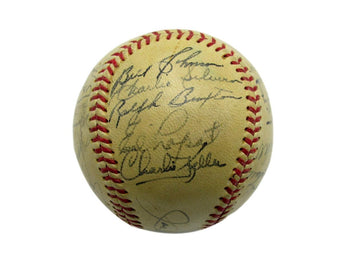 1949 Yankees Oal Team Signed Baseball (24) Ws Champ Hofer Berra/Mize/Rizzuto Jsa