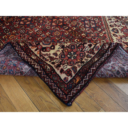5'3"X11' Red New Zoroastrian Baktiarjoon Wool Hand Knotted Runner Rug