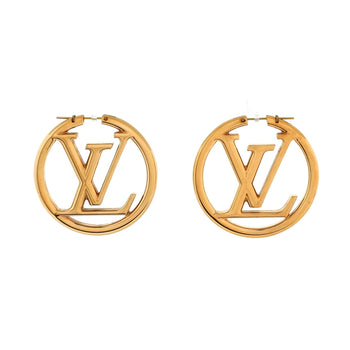 Louis Vuitton Louise Hoop Earrings Metal Gm