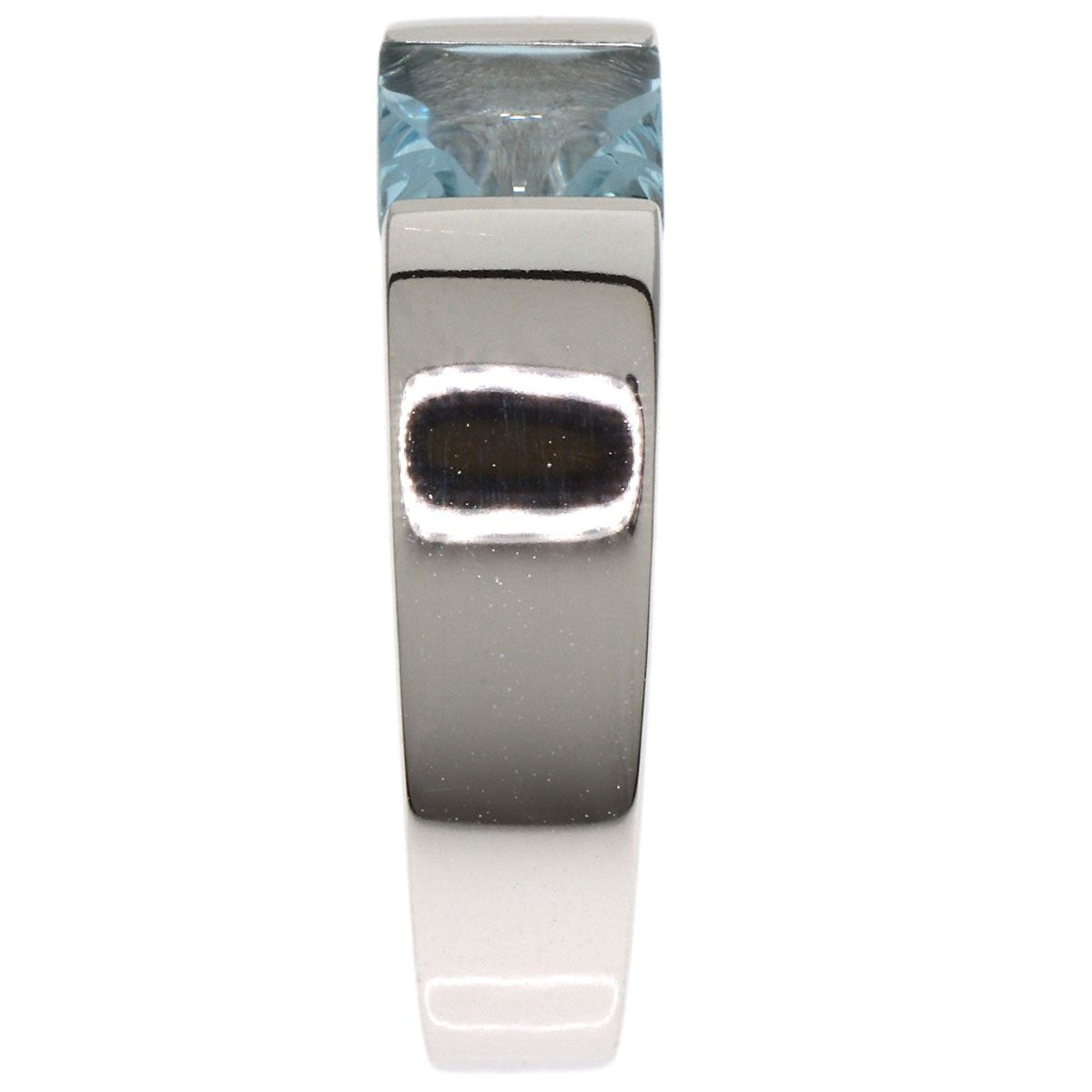 Cartier Tank Aquamarine #51 Ring K18 White Gold