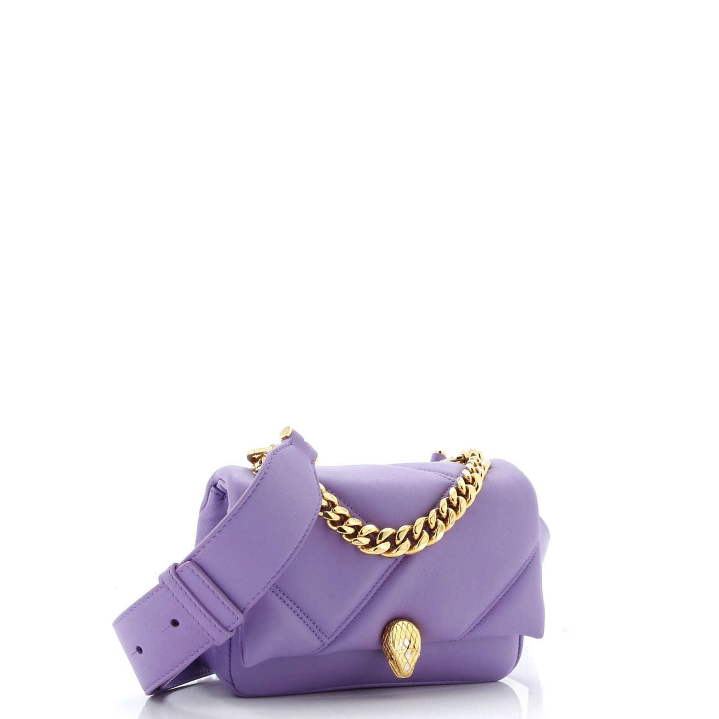 Bvlgari Serpenti Cabochon Messenger Bag Diagonal Quilted Leather Mini