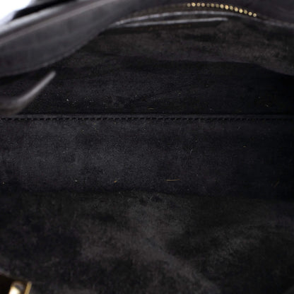 Saint Laurent Sac De Jour Nm Bag Crocodile Embossed Leather Small