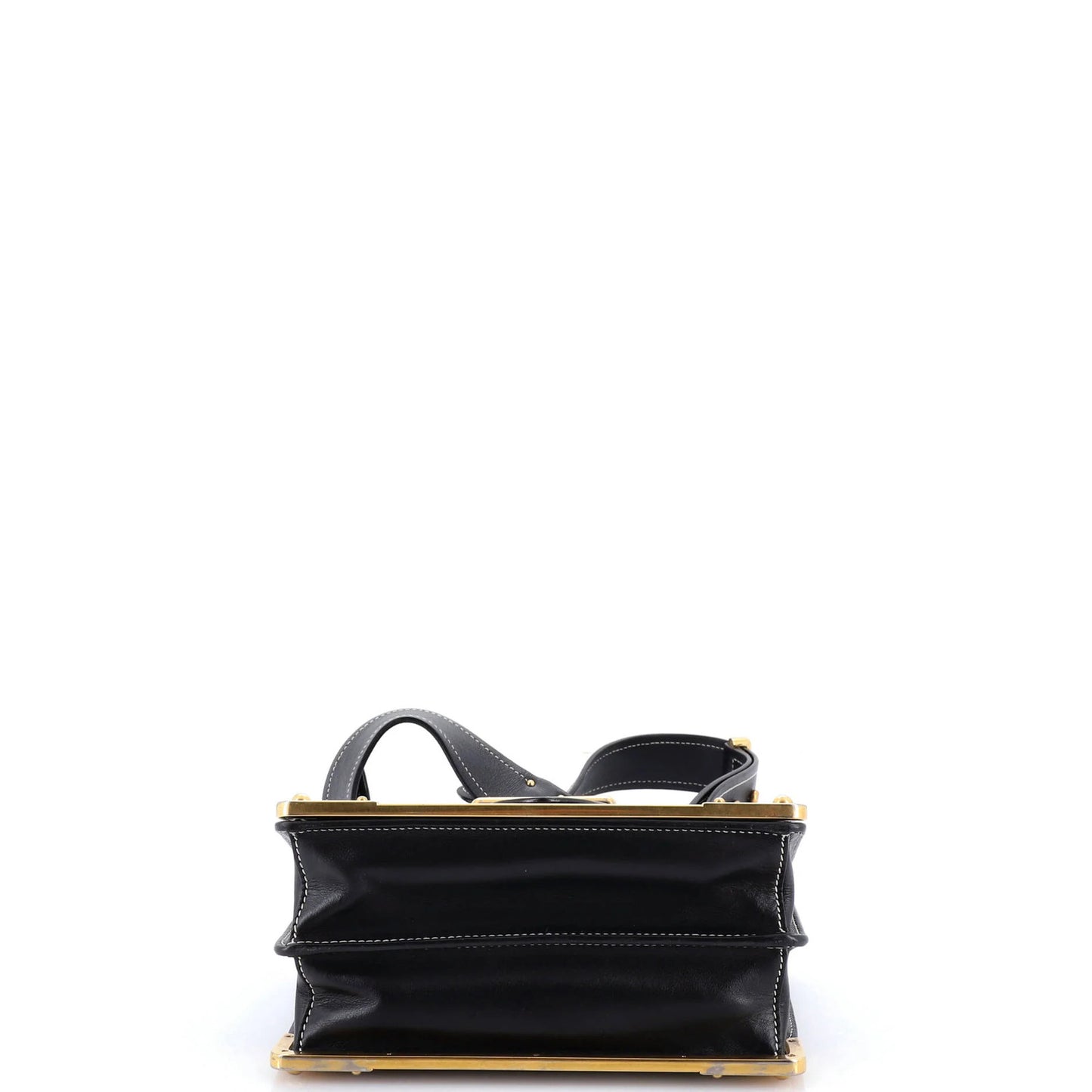 Prada Cahier Crossbody Bag Studded Laser Cut Leather Small