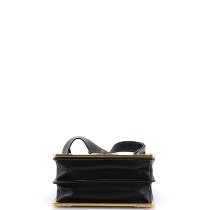 Prada Cahier Crossbody Bag Studded Laser Cut Leather Small